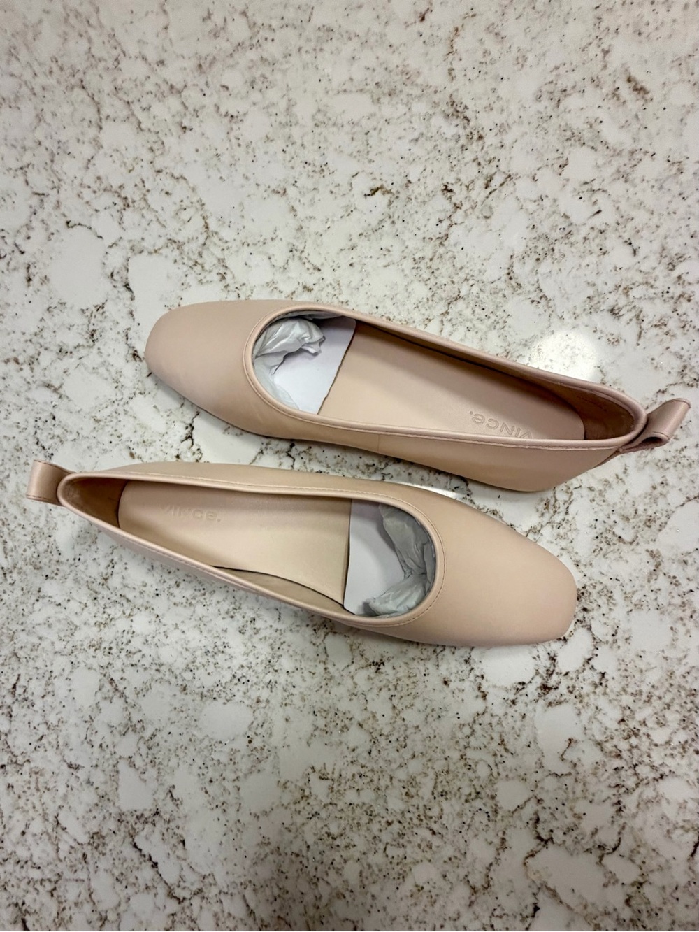 Vince Blush Leather Vivian Ballet Flats - Picture 5 of 11